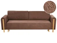 Schlafsofa 3-Sitzer KVAM mit Stauraum Bouclé Braun_1021883