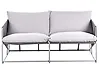 Gartensofa 2-Sitzer PONTE Metall Grau