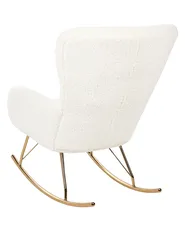 Rocking Chair ANASET Boucle White_855441