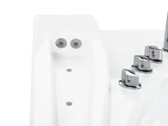 Corner Hot Tub with LED PELICAN 2060 x 1650 mm White_755881
