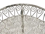 Outdoor Bistrotisch NURRA 80 cm 36 cm Metall Grau_1002706