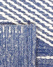 Teppich DATCA Blau 140 x 200 cm Wolle_830999