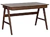Home Office Desk SHESLAY 120 cm x 70 cm with Drawers Dark Brown
