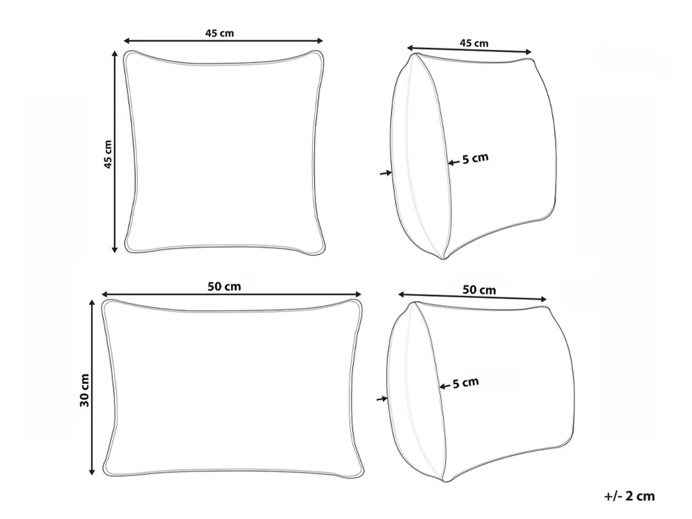 Dekokissen 2er Set INTSIA 30 x 50 cm 45 x 45 cm Baumwolle Hellbeige Weihnachtsmotiv_1029980