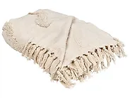 Kuscheldecke KHARI Baumwolle 150 x 200 cm Hellbeige_1067476