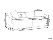 Sofa 3-Sitzer KORIO Grau_971611