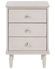 3 Drawer Bedside Table OBERON Beige_1135064