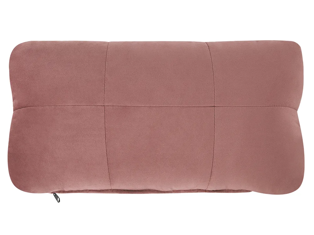 Chaiselongue SIMORRE mit Bluetooth-Lautsprecher Samtstoff Pastellrosa_823108