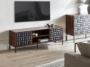 TV-Möbel CARAQUET Dunkelbraun_1023605