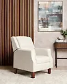 Recliner Chair EGERSUND with Footrest Fabric Light Beige