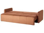 Sofa Bed 3 Seater EGGE Velvet Golden Brown_1020959