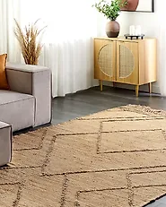 Tapis HANDERE Beige 200 x 300 cm Jute_1187953