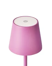 Kabellose LED Tischlampe BACEIRO Metall Rosa_1061065