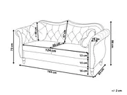 Sofa 2-Sitzer SKIEN II Samtstoff Marineblau_1161563