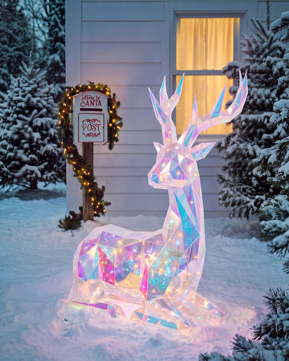 Décoration extérieure LED SIEVI 64 cm Renne Multicolore