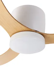 Ceiling Fan with Light VEMBAR with Remote LED Light Brown_988695