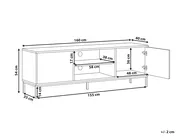 TV-Möbel CARAQUET Dunkelbraun_1023617