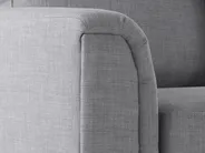 Corner Sofa 4 Seater OSLO Fabric Light Grey Left Hand_693542