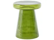 Set of 2 Side Tables LAGUNA/CALDERA Glass Green_1093640