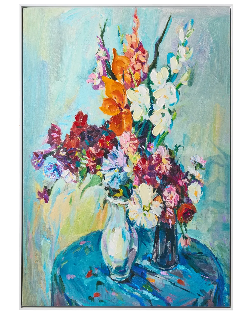 Canvas KINSALE Blumenmuster Blau