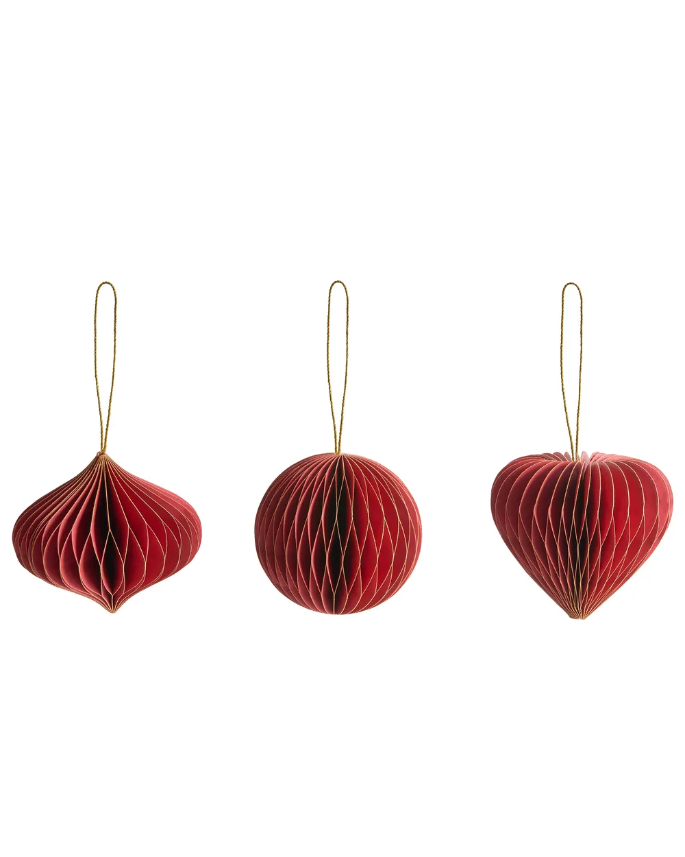 Weihnachtsbaumschmuck 18er Set SUSA Papier Rot_1035291