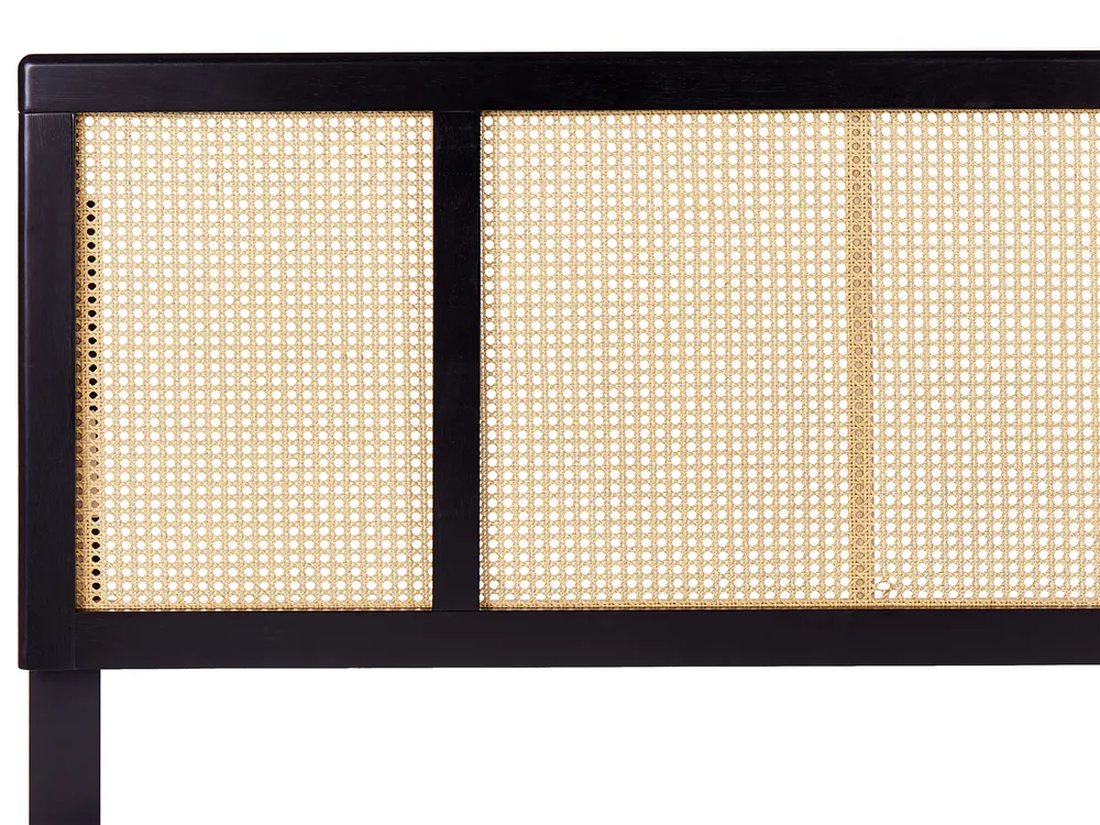 Krevet Ratan AURAY 160 x 200 cm Crni_948363