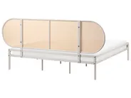 Bett mit Lattenrost Polyrattan BOULIN 180 x 200 cm Beige_1116831