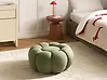 Pouf BEAUFORT Bouclé Grün