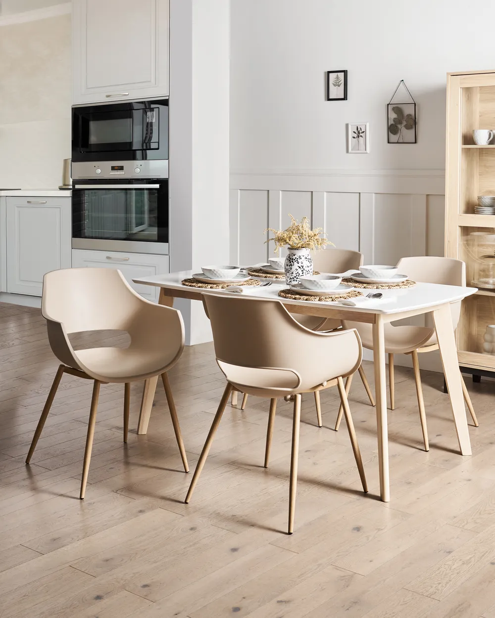 Esszimmerstuhl 4er Set MILLERS Beige