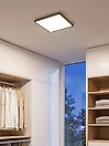 LED Deckenlampe TIVORA mit Fernbedienung mit Dimmer Schwarz