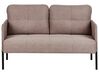 Sofa 2-Sitzer LAHTI Stoff Hellbraun