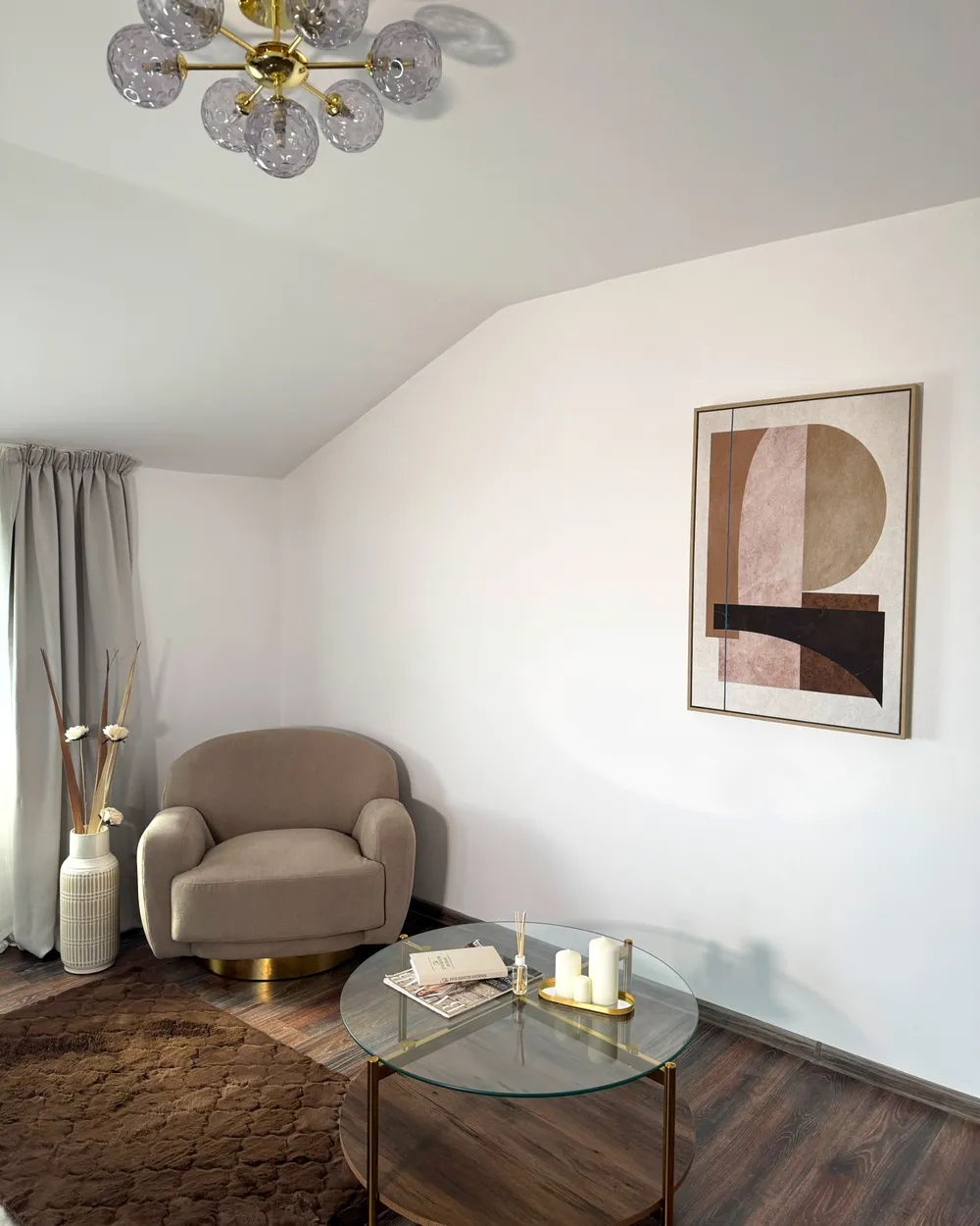Sessel LEJRE Stoff Taupe_982658