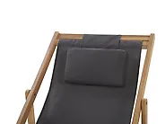 Set of 2 Folding Deck Chairs AVELLINO Acacia Wood Light Brown_1177541