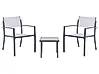 Bistro Set TAVOLETO Metal Grey