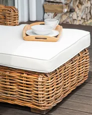 Garden Corner Sofa 3 Seater BRIATICO Rattan Natural Left Hand_928282