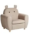 Kindersessel Nilpferd MARIBO Stoff Taupe