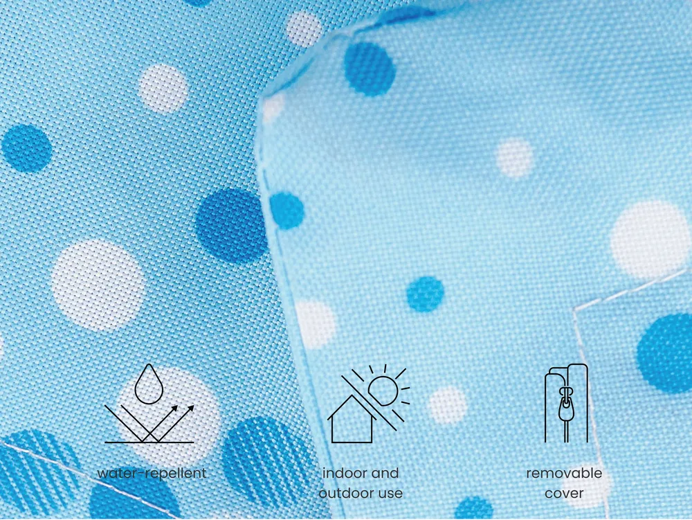 Bean Bag 300 L FUZZY 140 cm 180 cm Light Blue_1005110