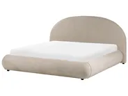 Ottoman Bed GRASSE Fabric Taupe 180 x 200 cm (EU Super King)_1056335