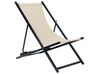 Klappbarer Liegestuhl LOCRI II Metall Beige