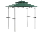 Pavillon NARO 240 cm 148 cm Metall Dunkelgrün_851672