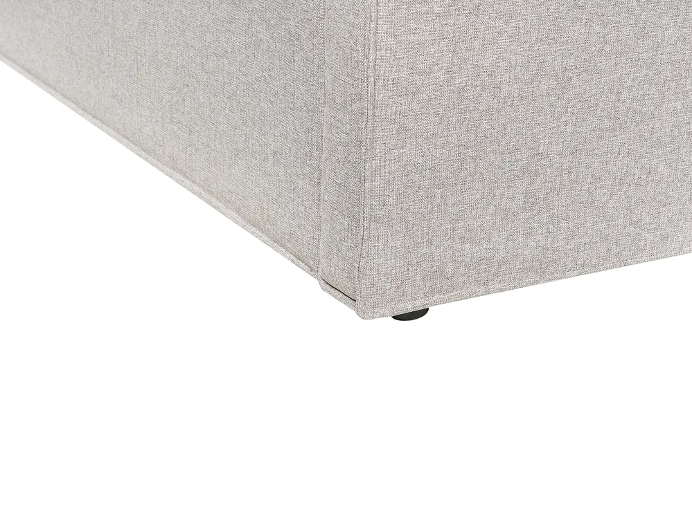 Bett mit Stauraum MOISSAC Stoff Hellgrau 180 x 200 cm_873978