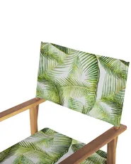 Set of 2 Garden Chairs CINE Acacia Wood Light Green_819250