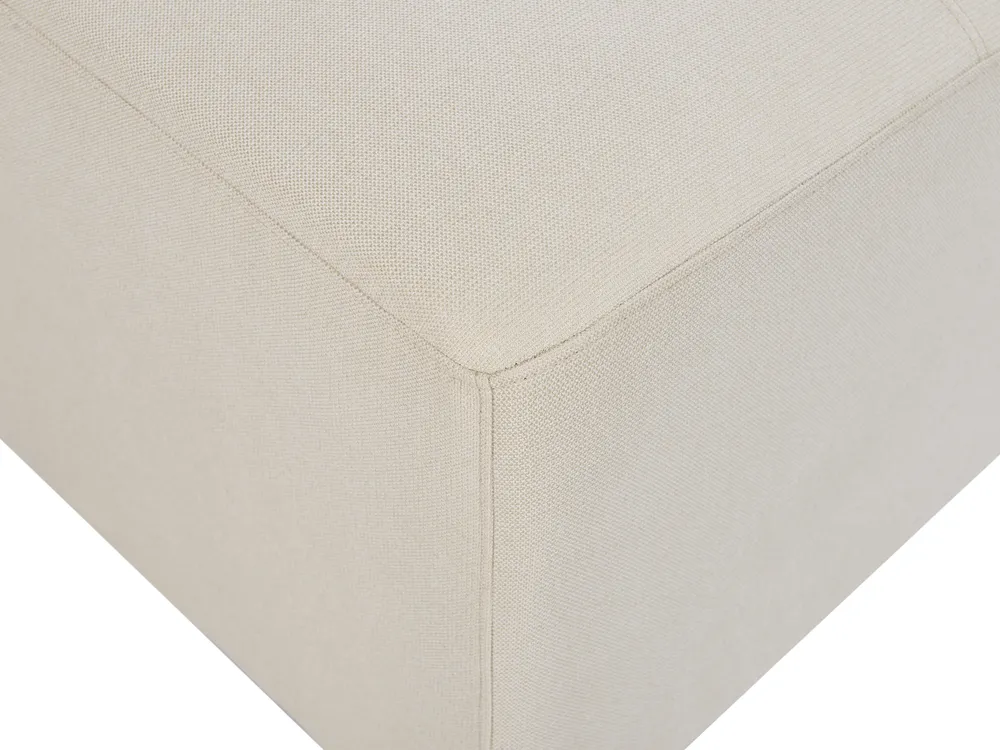 Ecksofa 4-Sitzer KOHLO mit Ottomane Stoff Hellbeige linksseitig_945082