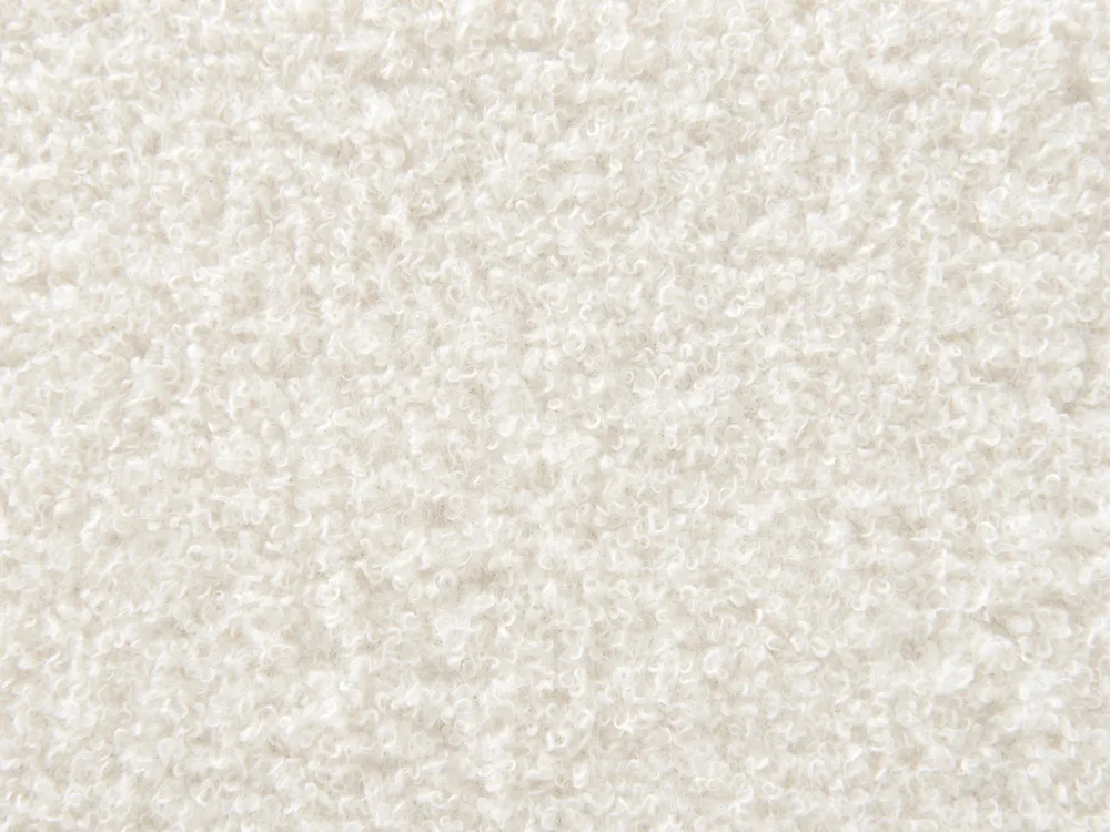 Himmelbett Bouclé DANNEMOIS 180 x 200 cm Cremeweiß_960971