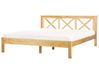 Bett mit Lattenrost Kiefernholz TANNAY 180 x 200 cm Hellbraun