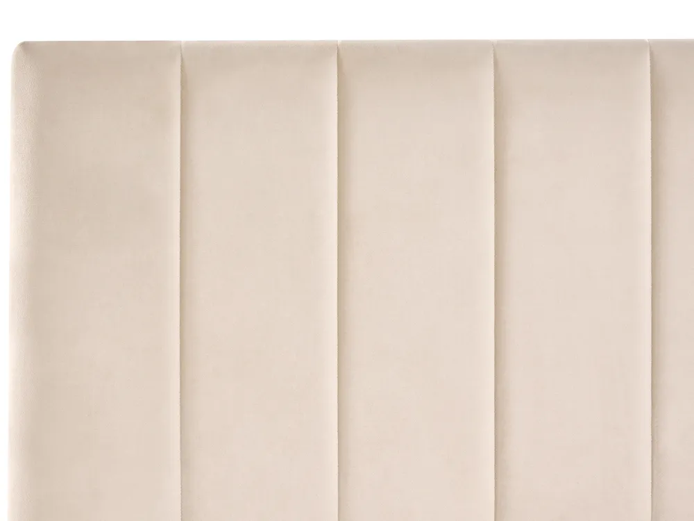 Bed with Storage Drawers LONZAC Velvet Beige 120 x 200 cm (EU Small Double)_1014608