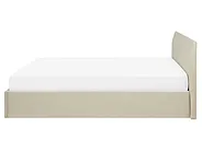Ottoman Bed ORBEY Fabric Light Beige 160 x 200 cm (EU King Size)_728139