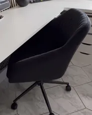 Desk Chair VENICE Velvet Black_907372