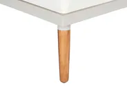 Garden Corner Sofa with Table 5 Seater CORATO Acacia Wood Off-White_920256