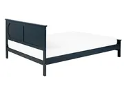 Bed Pine Wood OLIVET 140 x 200 cm (EU Double) Dark Blue_734507